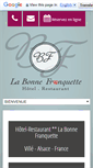 Mobile Screenshot of hotel-bonne-franquette.com